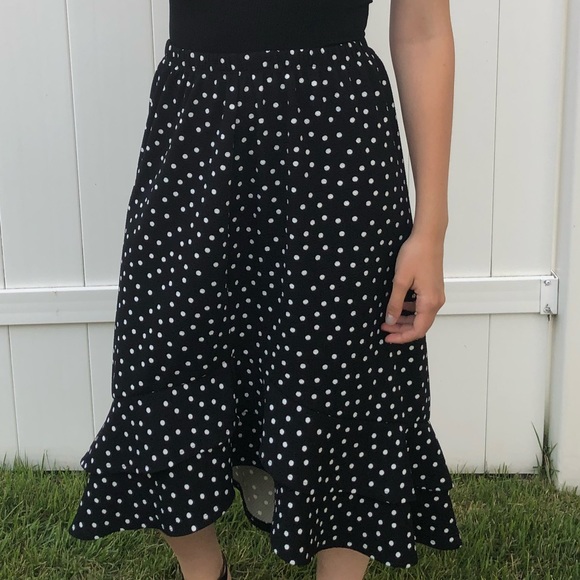 Parisian Polka Dot Skirt - Picture 2 of 3